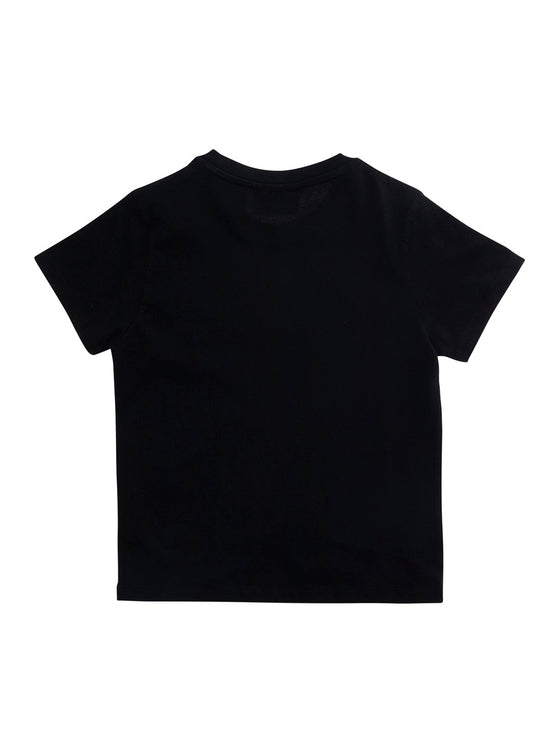 Elly - Stb Leopard Terry 00 Emb T-Shirt With Round Neck Brown Cotton For Girls Tshirts And Polo Shirts
