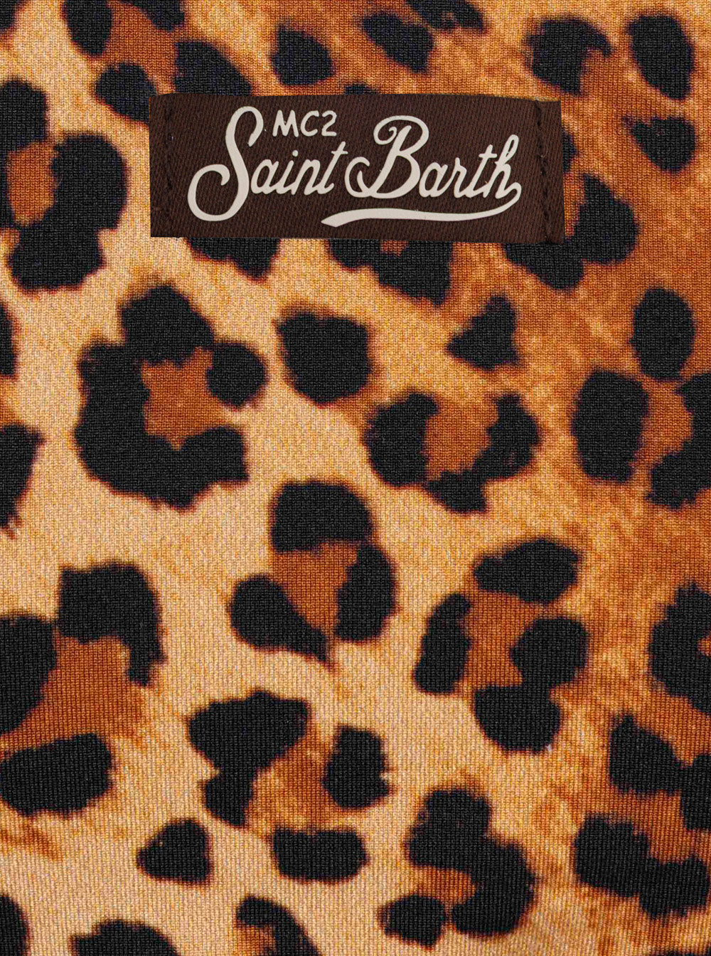 Bikini JAIDEN - SAND LEOPARD with animalier print Tech Fabric Brown Child Beachwear