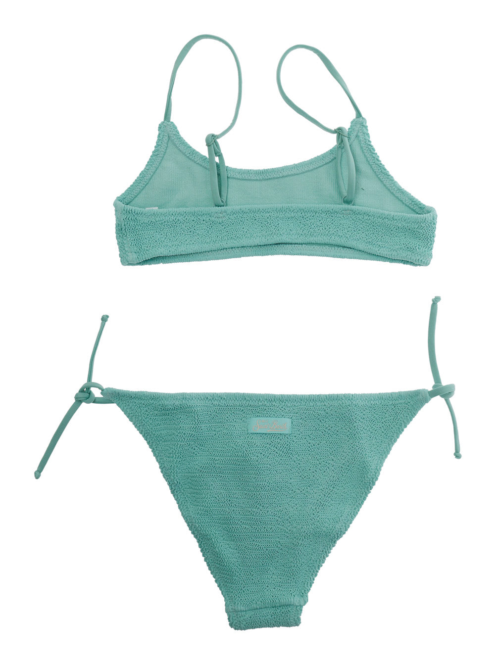 JAIDEN W - CRINKLE Green Bikini with Ruffled Details In Fabric Women Beachwear