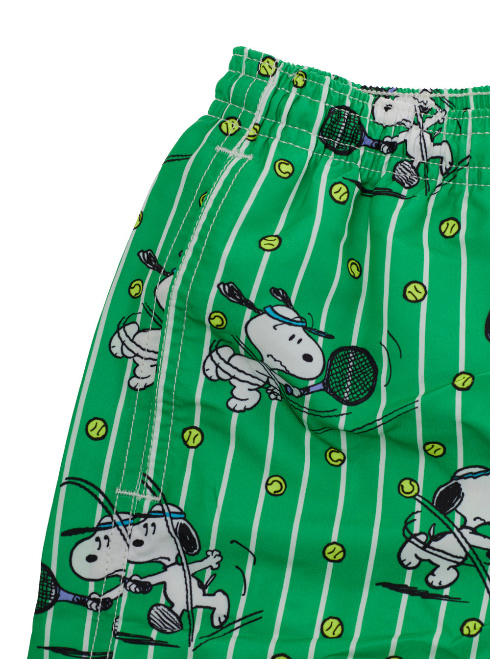 JEAN - SNOOPY TENNIS DOUBLE STRIPES Green Swimsuit Beachwear
