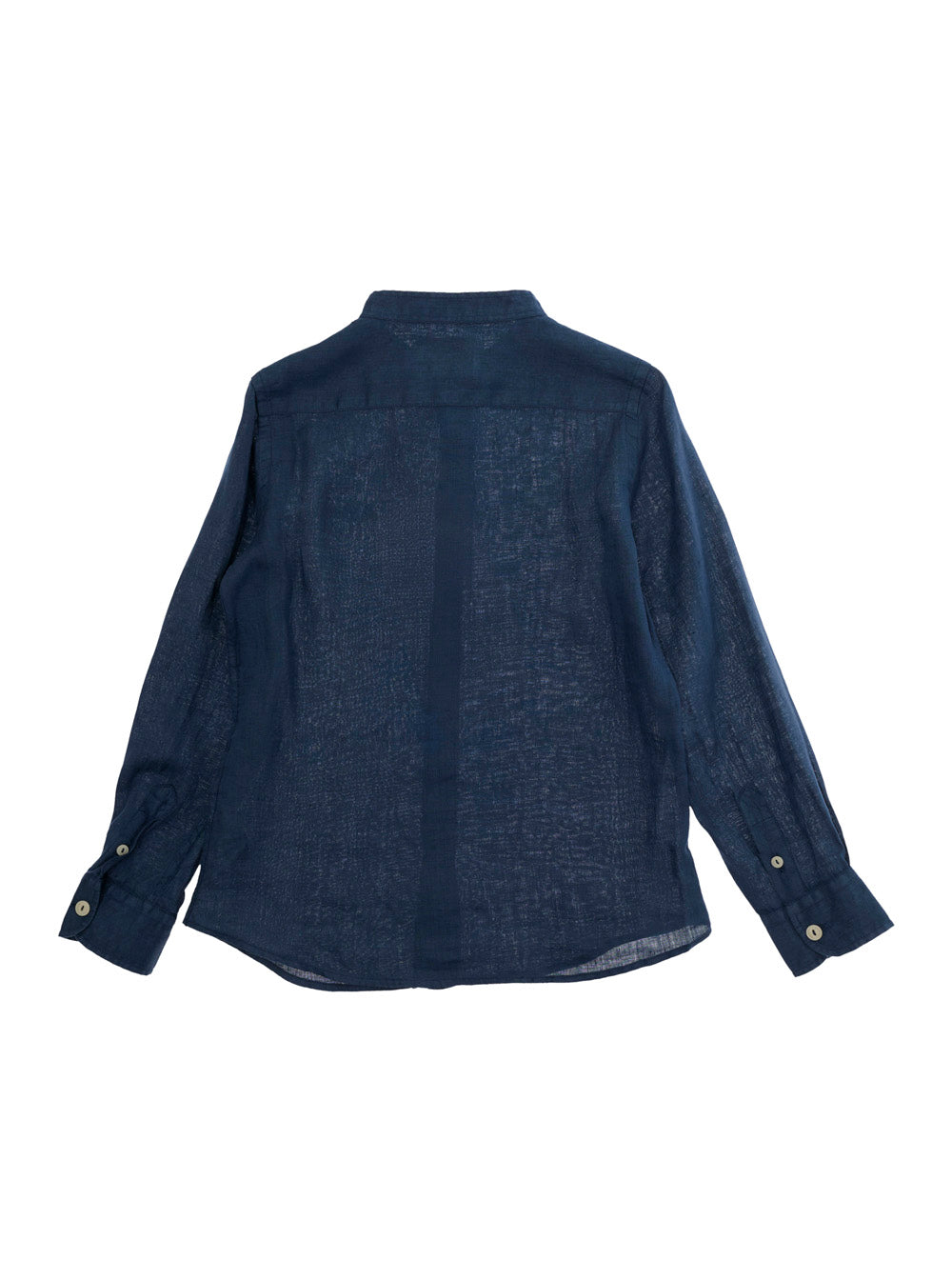 Womens Blue Linen PATI Blouse Blu Shirts And Blouses