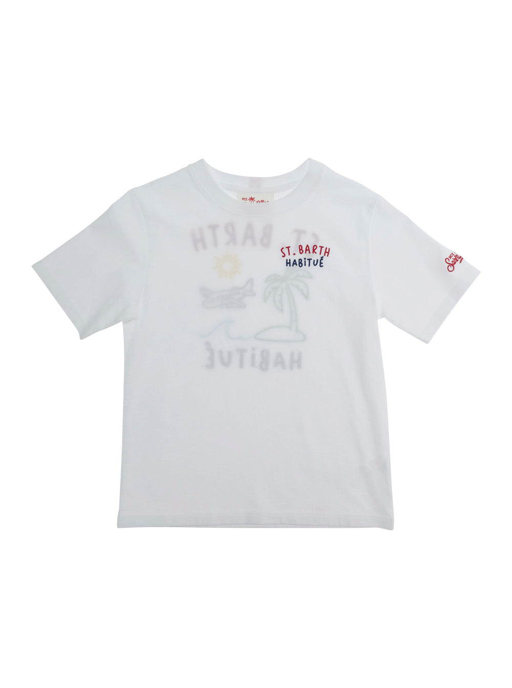 White T-Shirt Portland Jr With Summer Print Cotton For Kids Tshirts And Polo Shirts