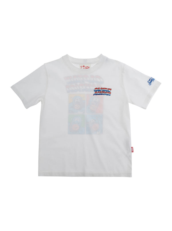 T-Shirt With Face Print White T-shirts