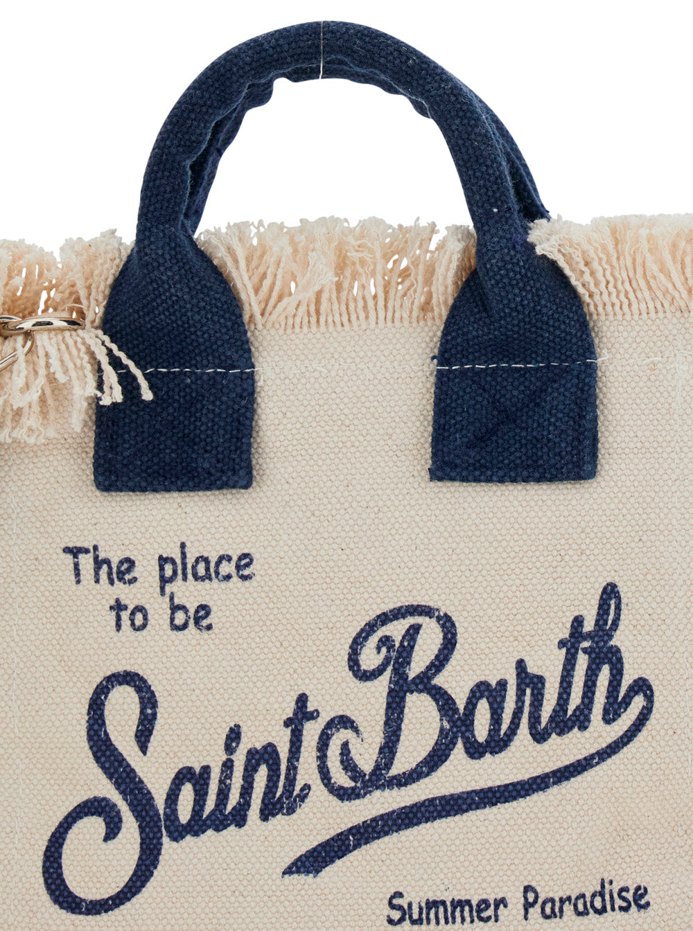Handbag VANITY MINI with leather details White Hand Bags