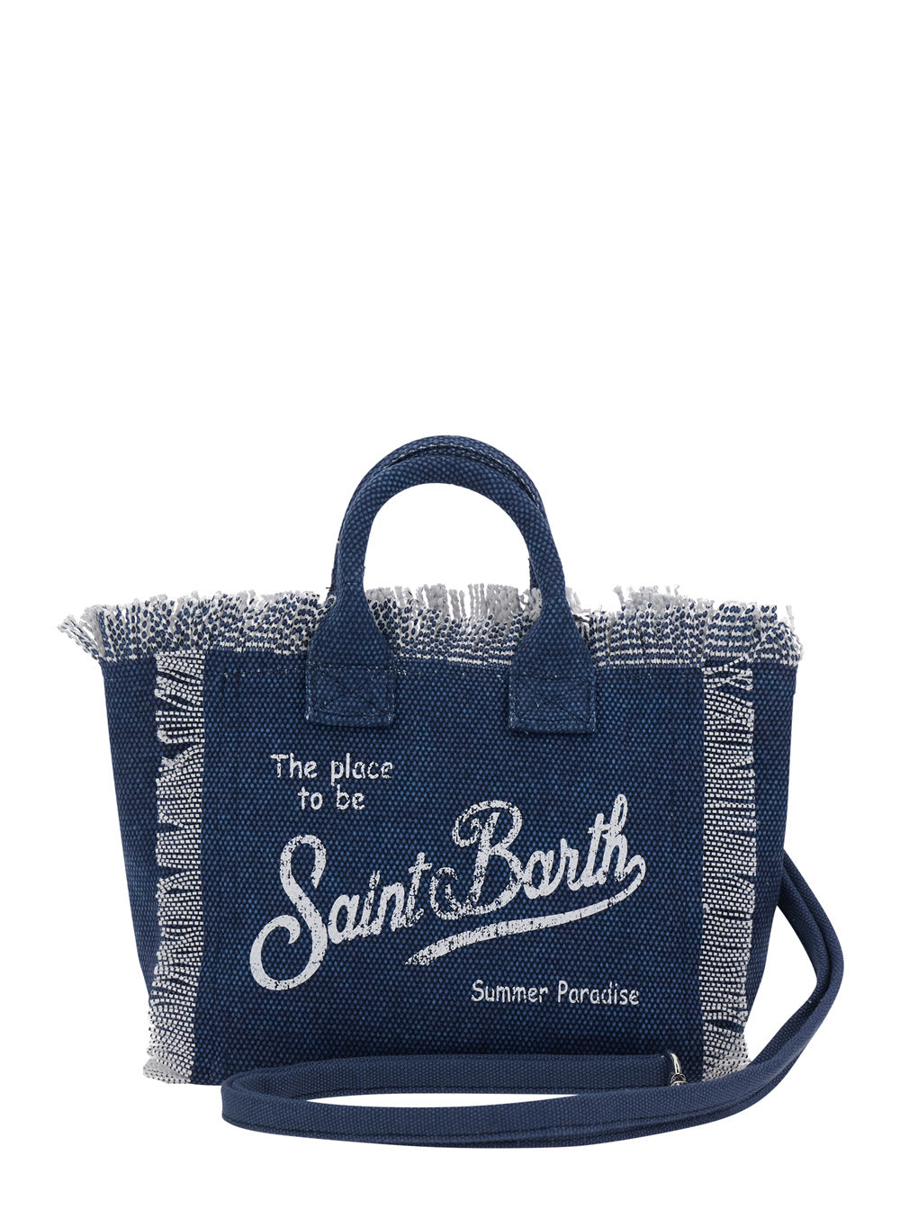 Handbag VANITY MINI with Blue Leather Details for Women Blu Hand Bags