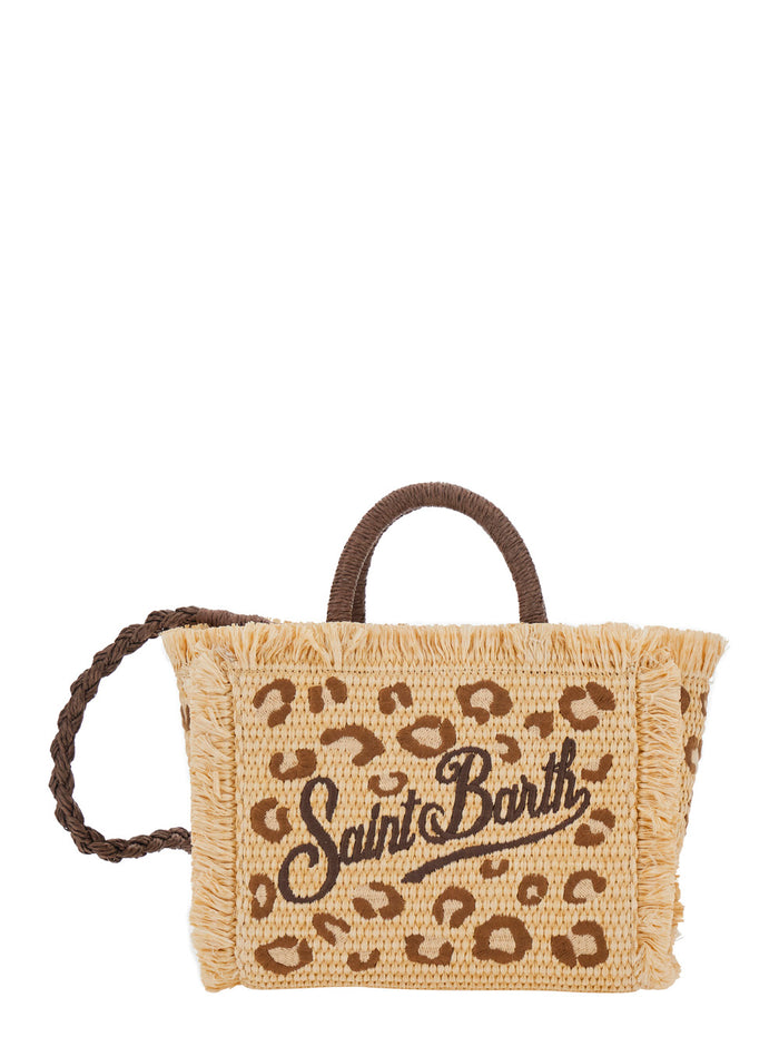Handbag Vanity Mini Straw in Beige for Women Hand Bags