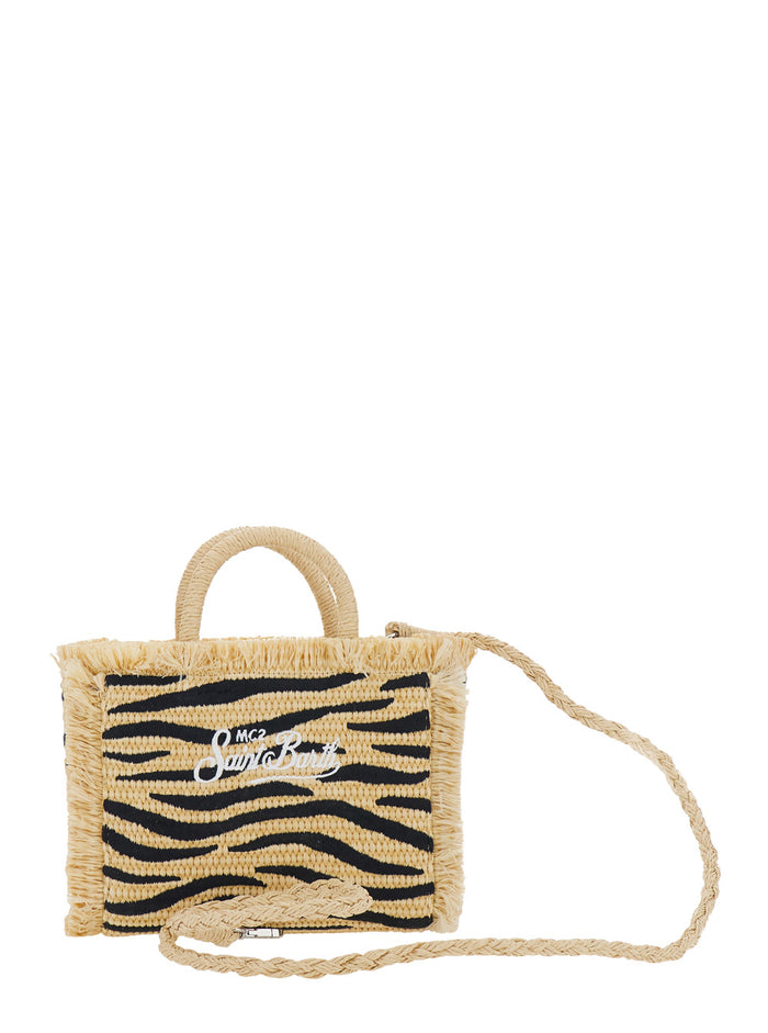 Handbag Vanity Mini Straw In Beige For Women Hand Bags