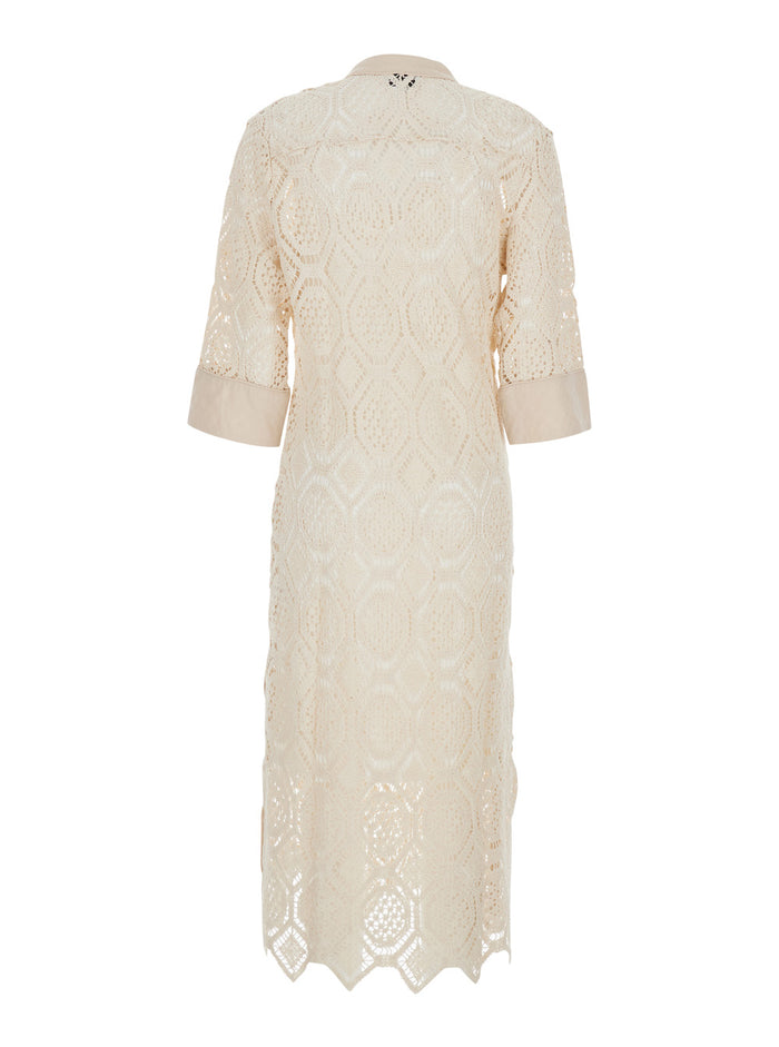 DRESS BALEY Beige Cotton Long