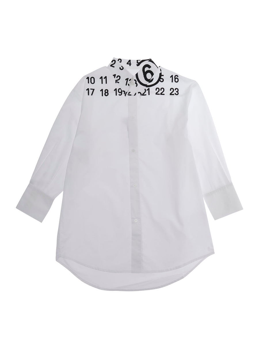 Shirt, White Cotton, Pointed Collar (kids)
