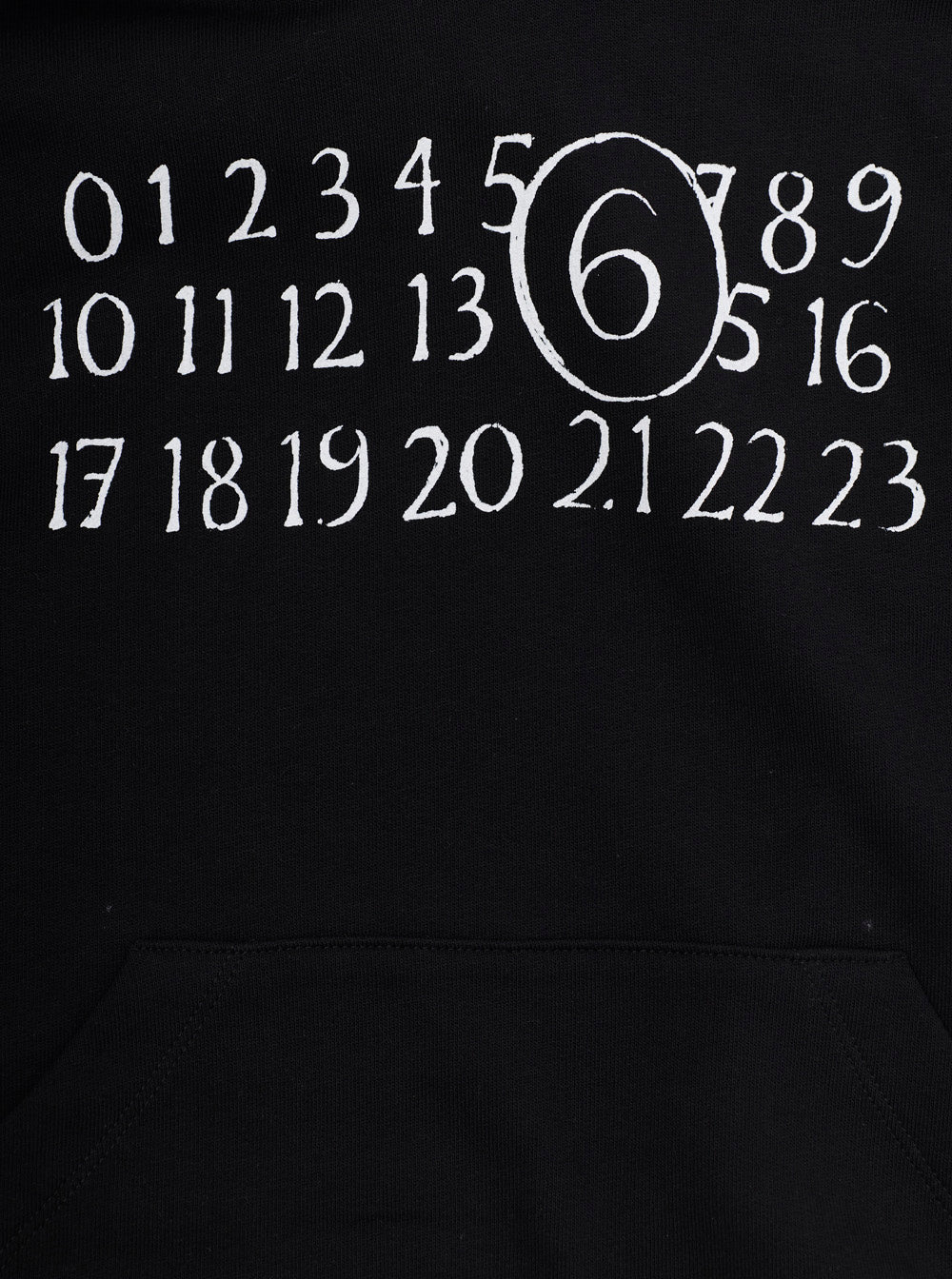 Black Hoodie with Logo Print on the Front in Cotton for Kids Sweatshirts