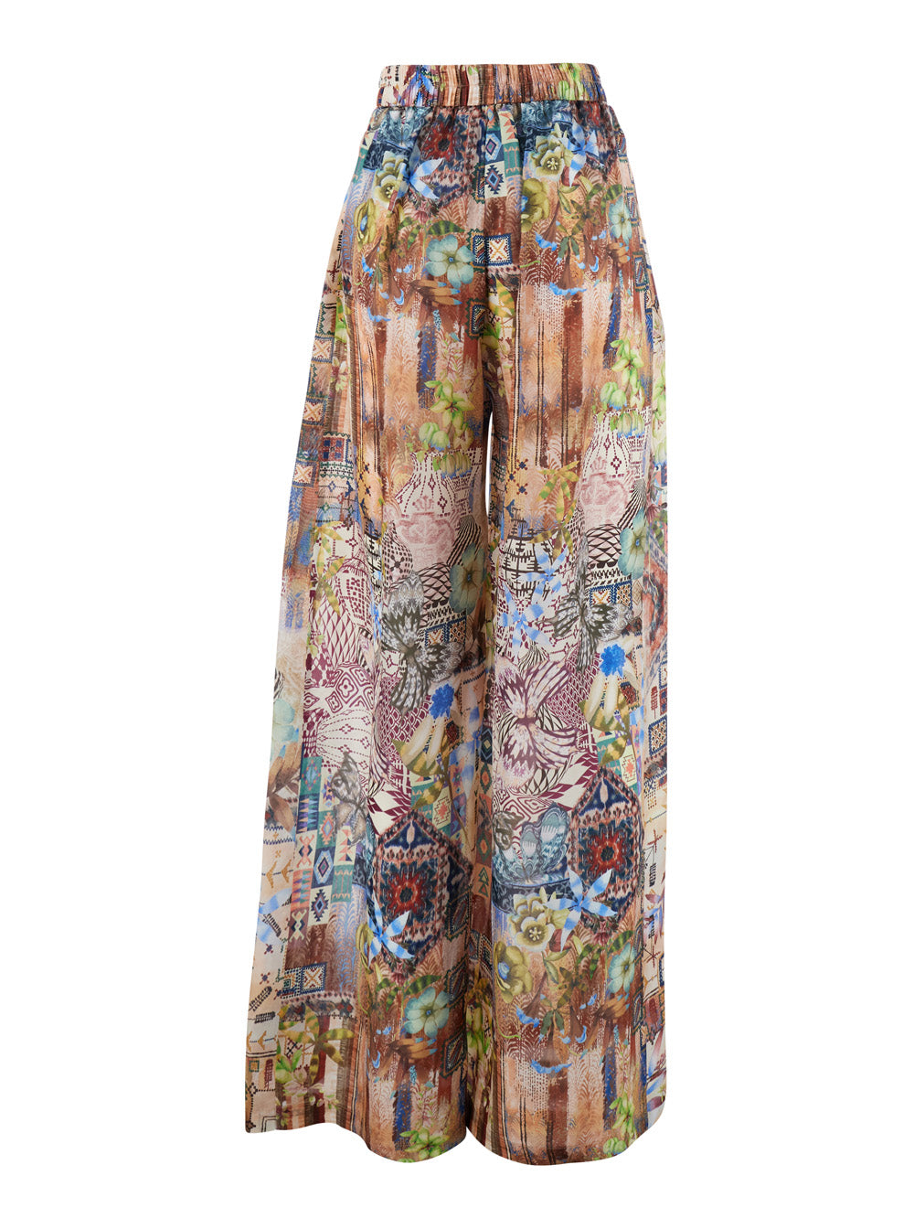 ASPEN PANT Multicolor Silk Womens Trousers