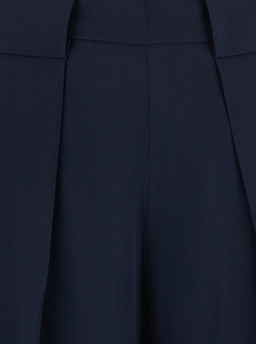 ASPEN PANT Blue High-Waisted with Side Pockets in Acetate and Silk for Women Blu Trousers