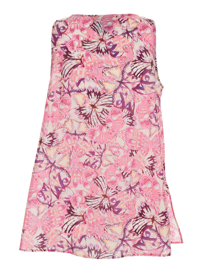 OCRA TOP - Multicolored with Elegant Silk Details for Women Multicolor Tops