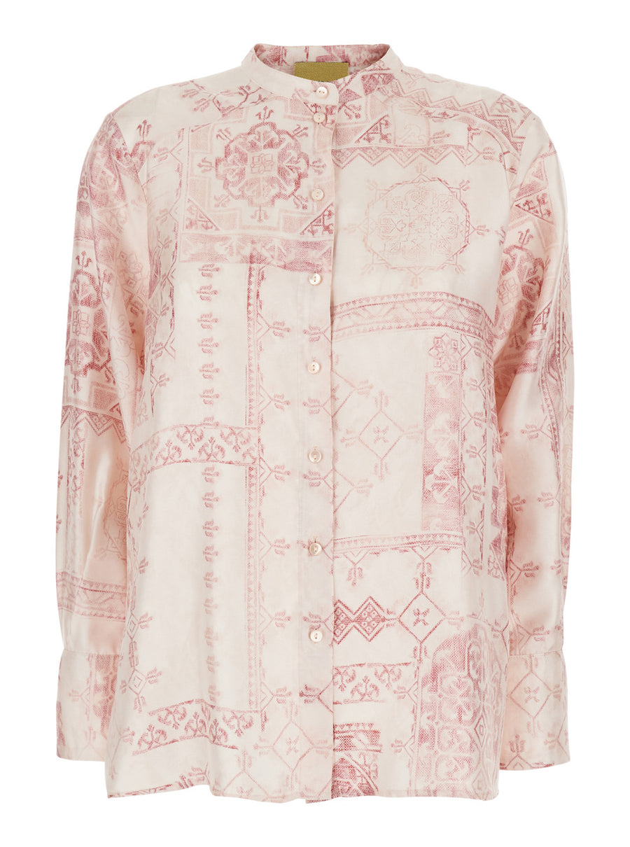Silk Shirt Pink Blouses