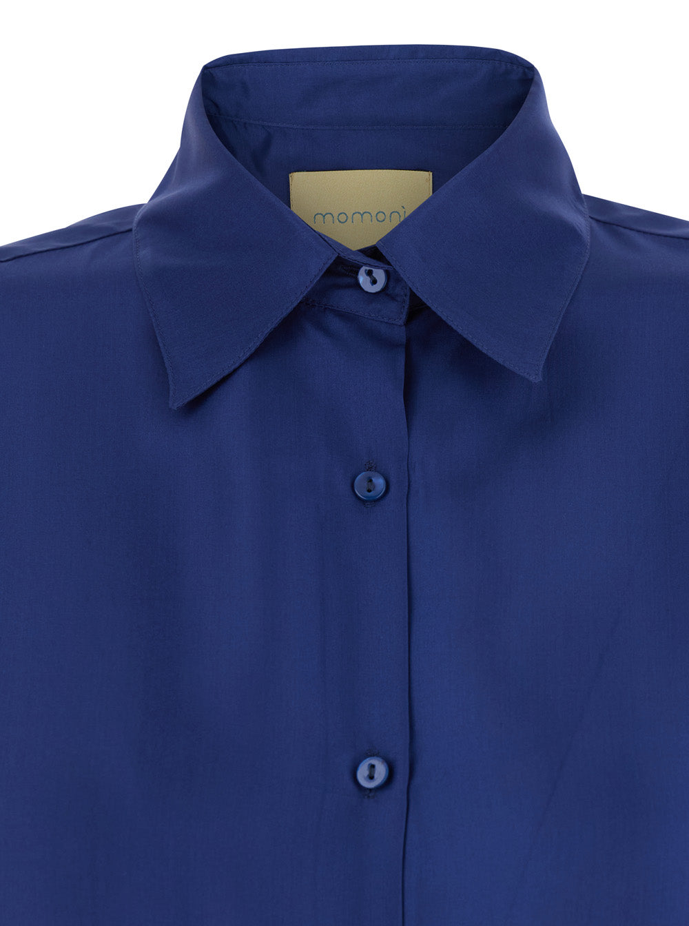 Blue Silk Classic Collar Shirt for Women Blu And Blouses