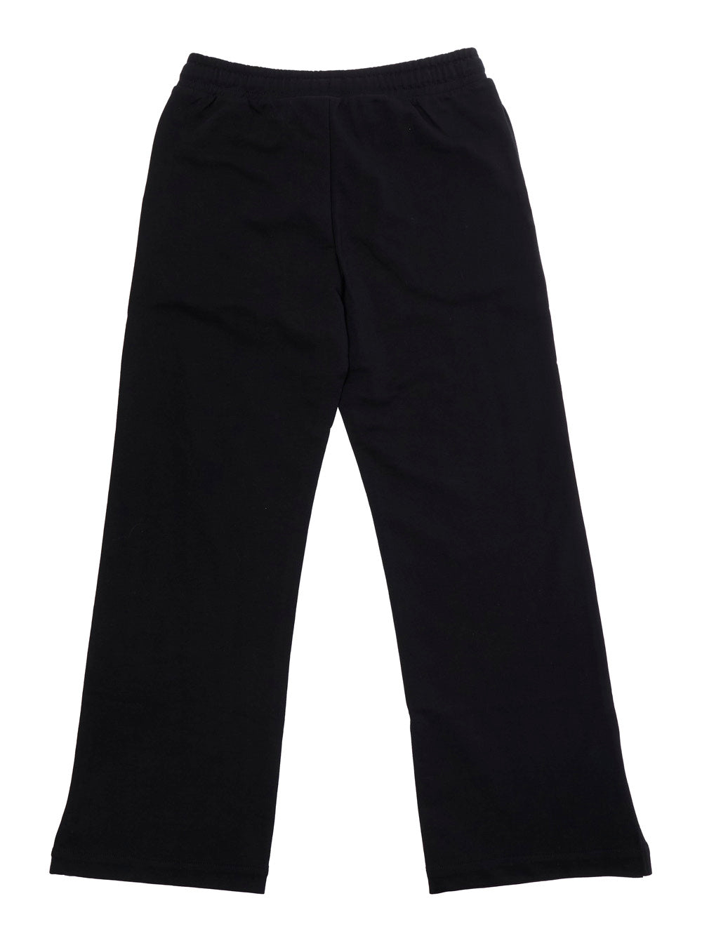 Pants HDP06ZLCA1960100 Black with Elastic Waist and Drawstring Logo on the Front in Cotton for Girls Trousers