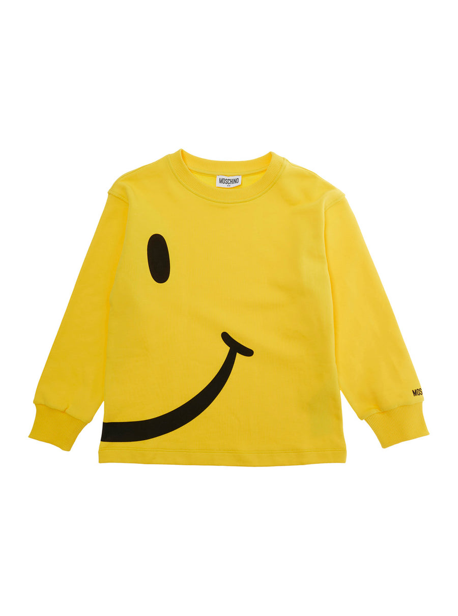 Hooded Sweatshirt, Yellow Cotton Hoods & Sweatshirts