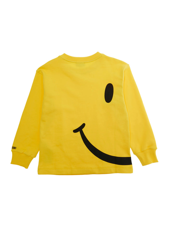 Yellow Hoodie HUF09SLCA8650577 with Fixed Hood and Printed Logo on Front in Womens Cotton Sweatshirts