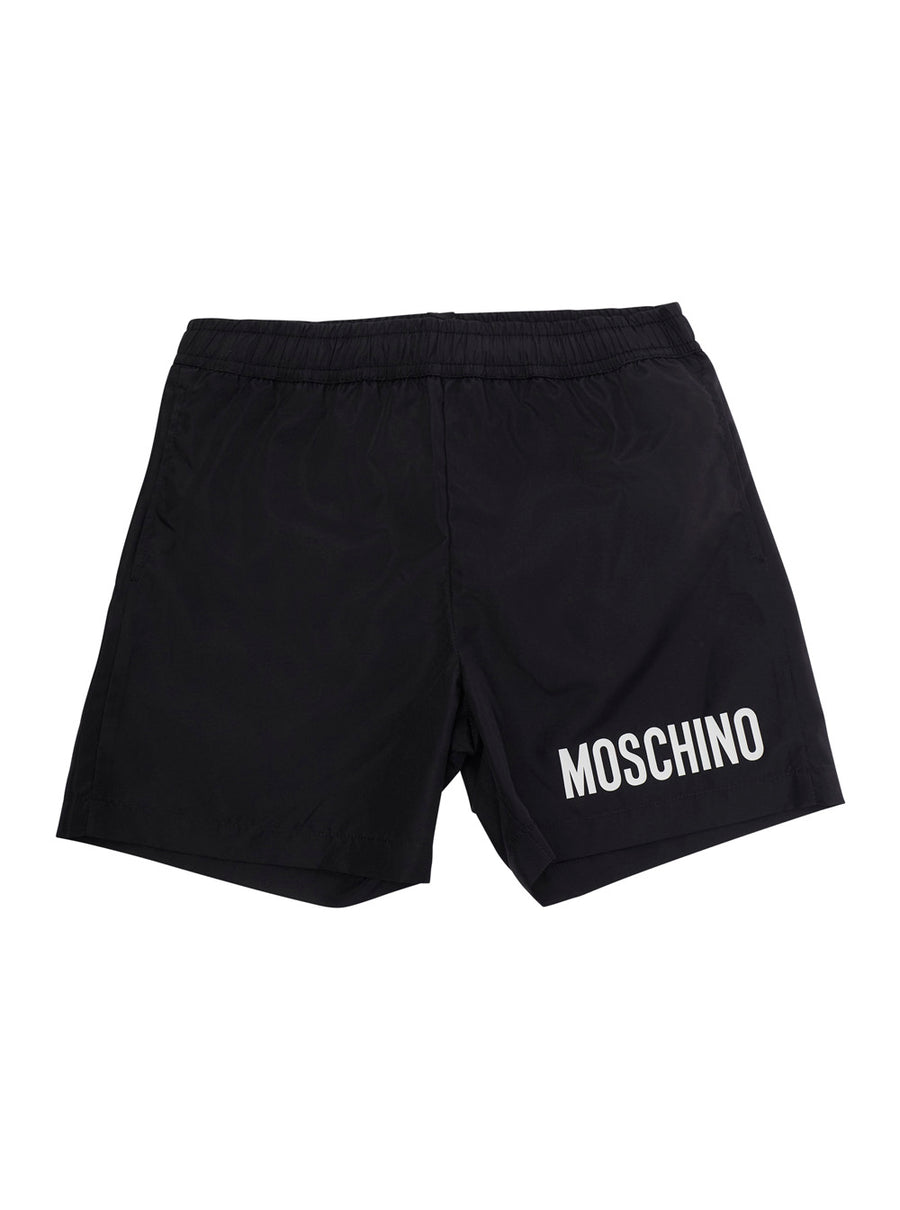 Swim Shorts Black Fabric Polyester & Trunks
