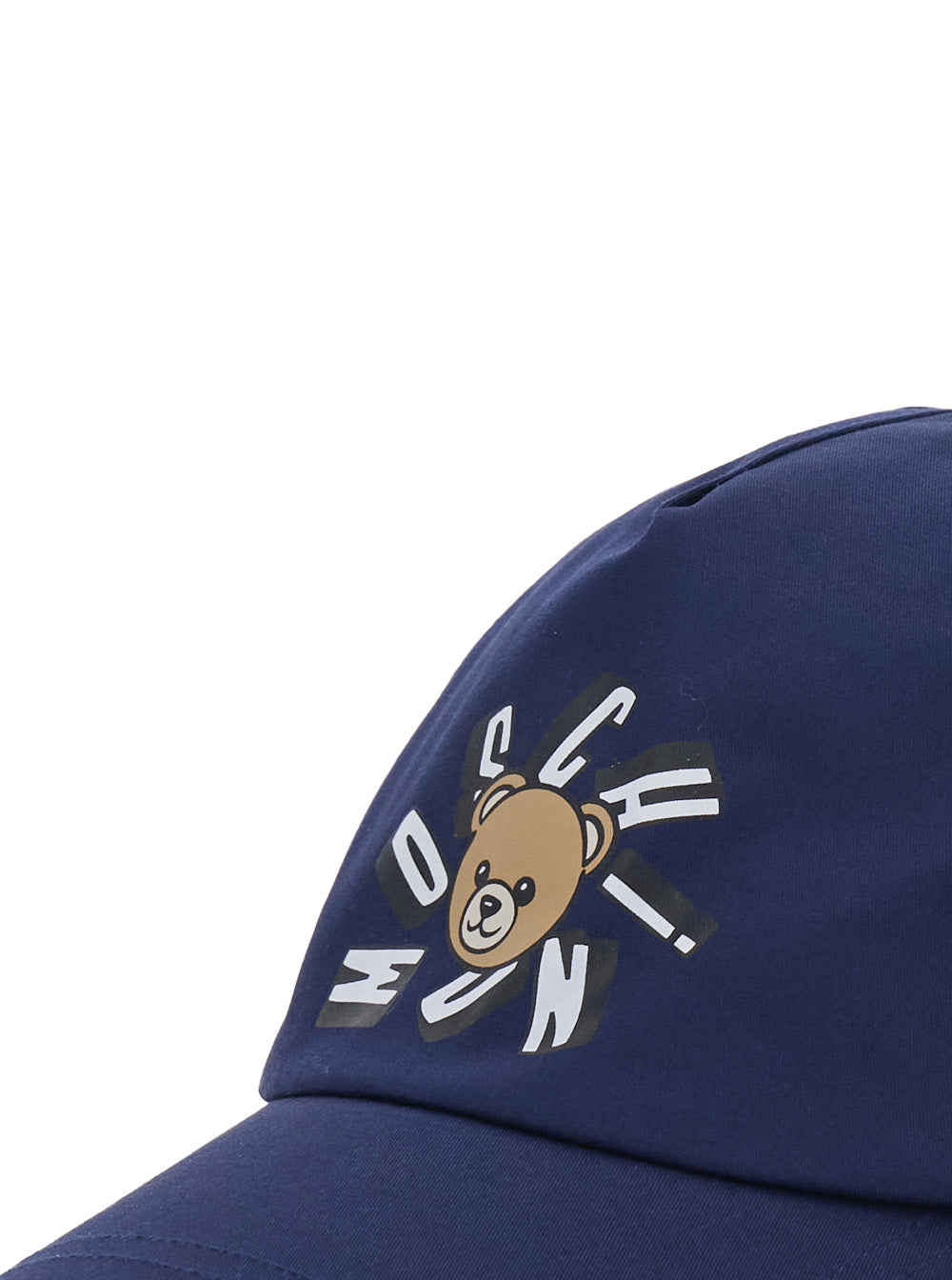 Blue Cotton Logo Baseball Cap with Front for Kids Blu Hats And Gloves