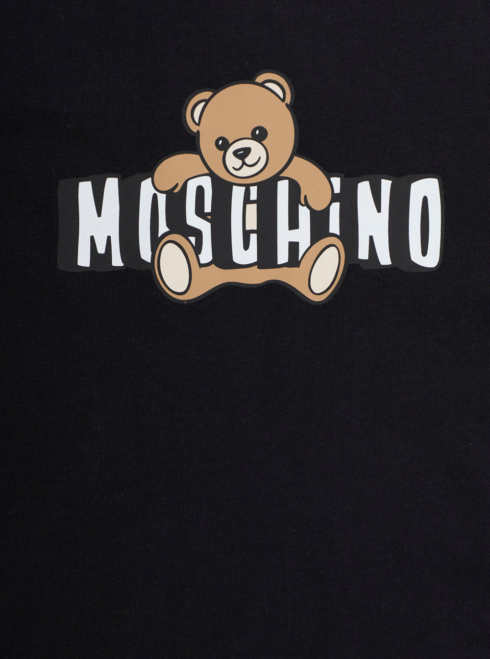 Black T-Shirt with Logo on the Front in Cotton for Kids Tshirts And Polo Shirts