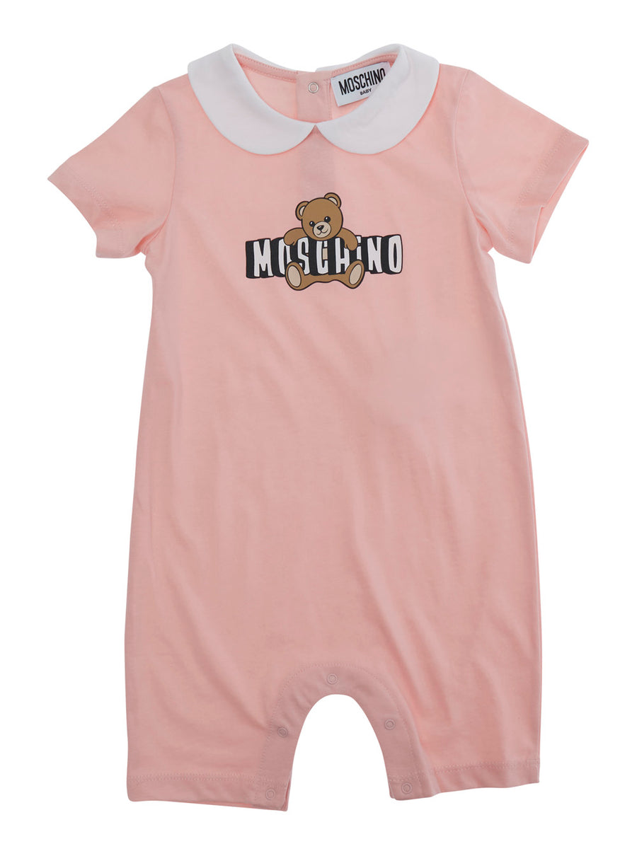 Romper Pink Cotton Tracksuit Sets