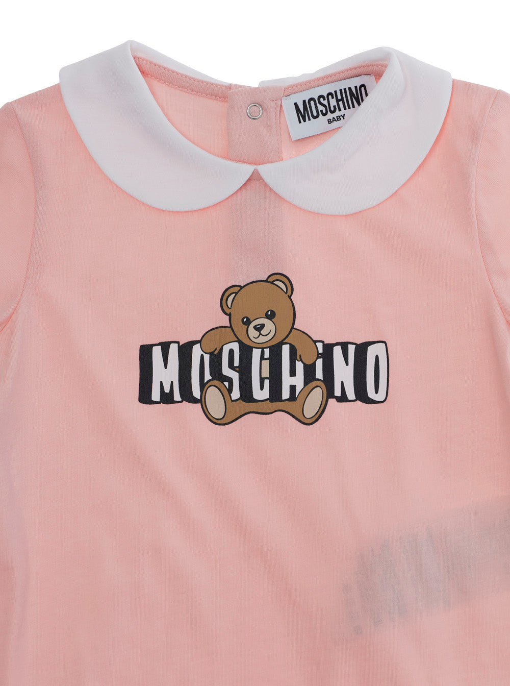 PINK ROMPER WITH GIFT BOX Complete front closure and short sleeves in Cotton Baby Suits