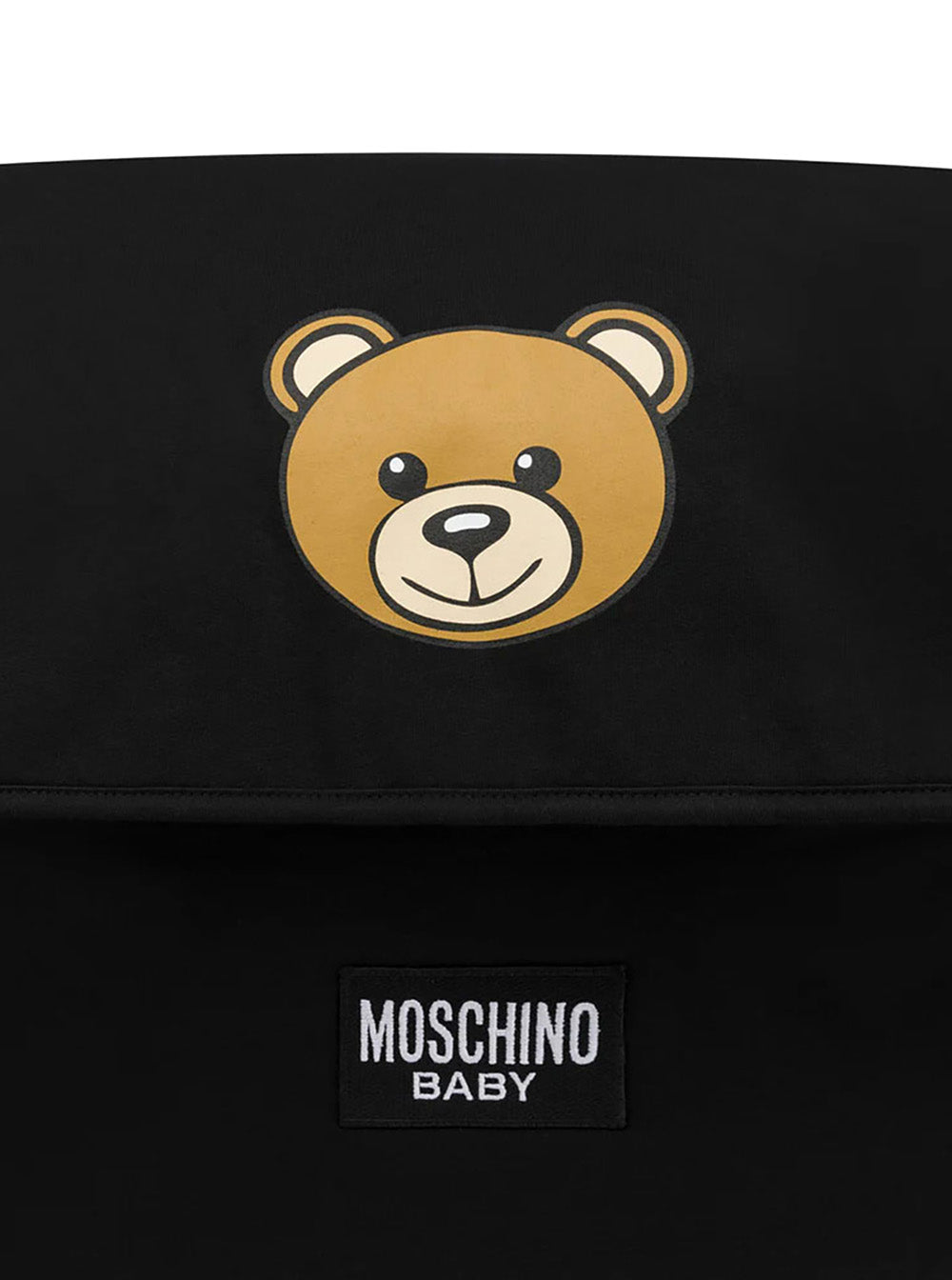 Teddy Bear Diaper Bag with Cotton Changing Mat Black Women Crossbody