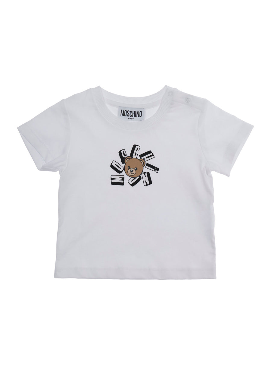 Baby T-Shirt Crew Neck White Cotton T-shirts