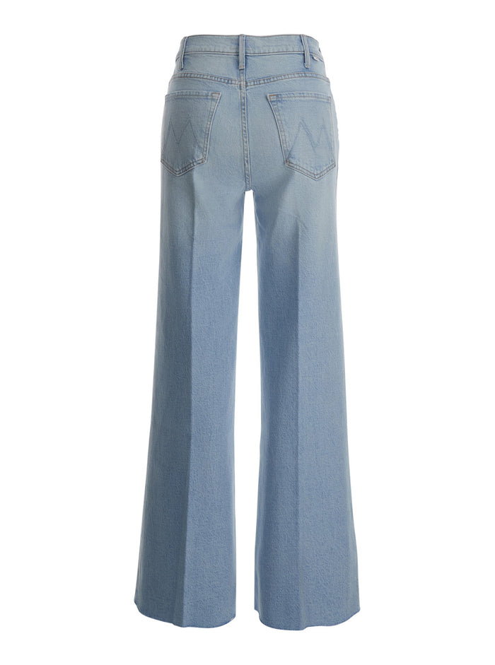 Blue Jeans THE HUSTLER ROLLER SKIMP FRAY with Frayed Hem in Cotton Light Lyocell Elastane