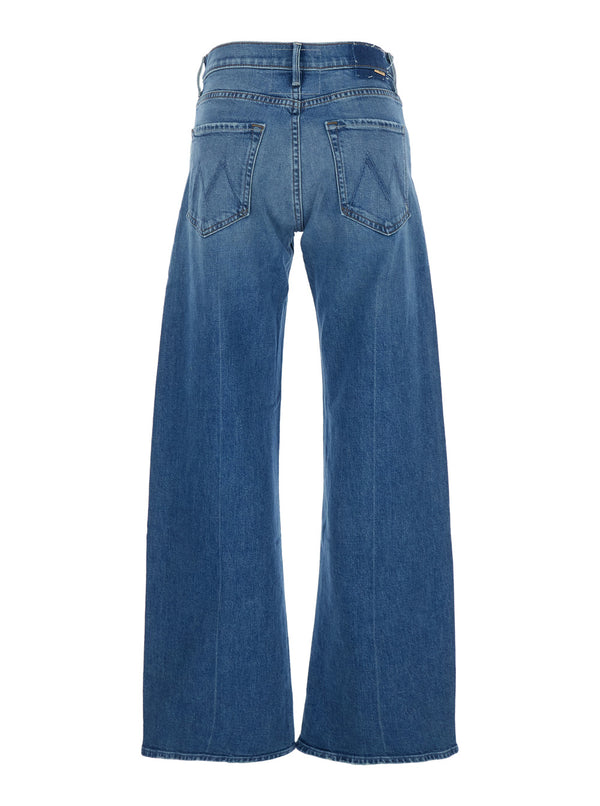 Jeans The Mid Rise Lasso Sneak Blue Denim Cotton