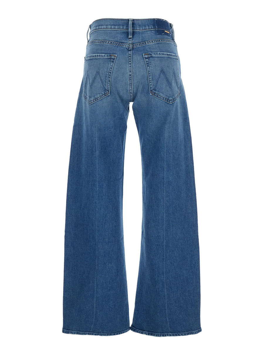 Jeans The Mid Rise Lasso Sneak Blue Denim Cotton