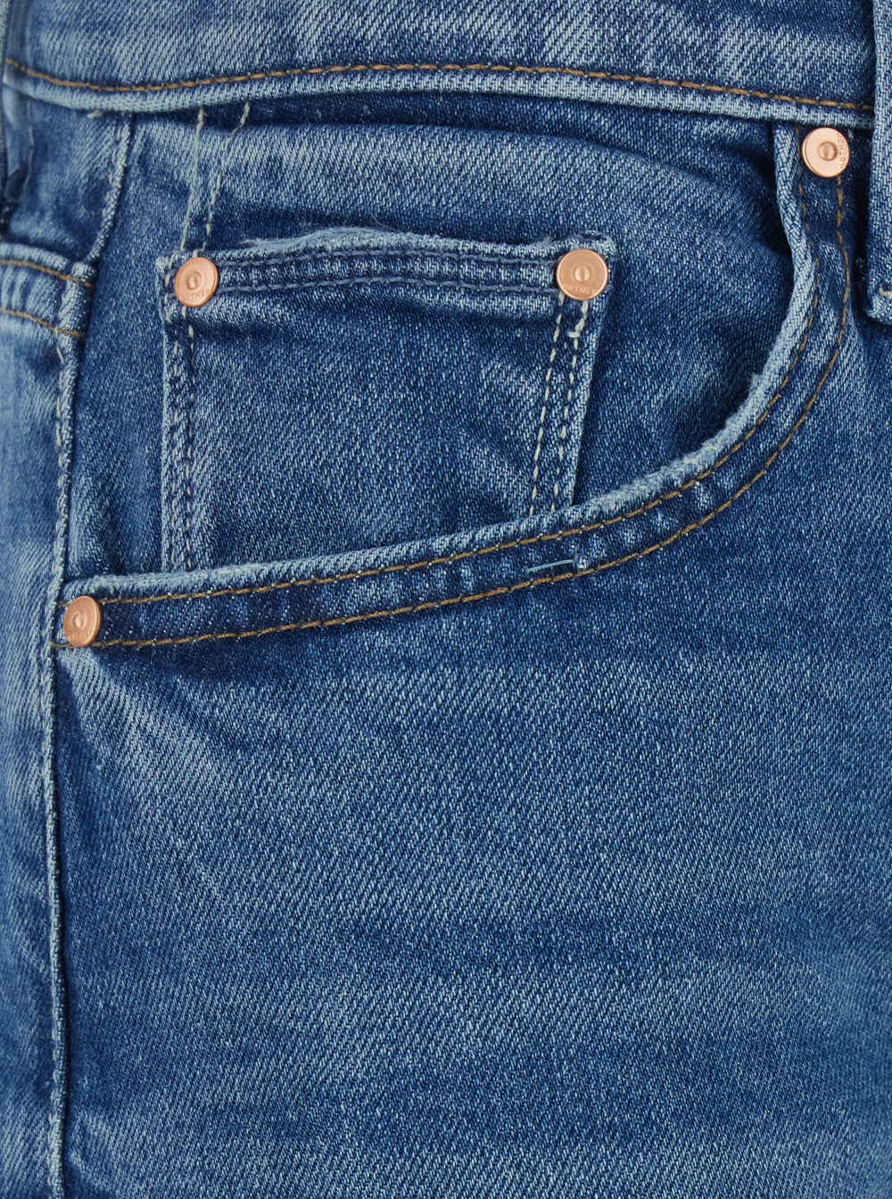 Jeans The Mid Rise Lasso Sneak with Belt Loops and Wide Leg in Blue Denim for Women Blu Cotton Elastane