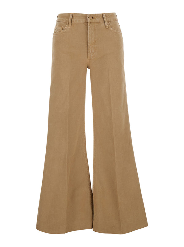 Jeans The Roller Fray Brown Cotton