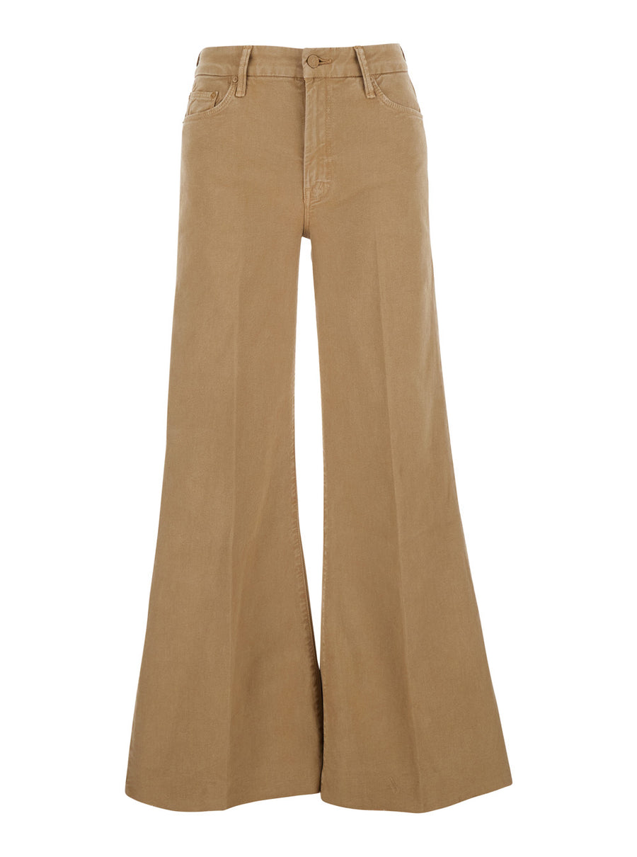 Jeans The Roller Fray Brown Cotton
