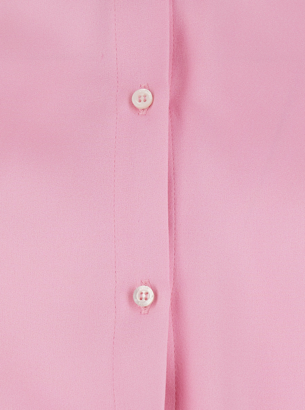 Dress Pink With V-Neck And Long Sleeves Viscose Women Acetate