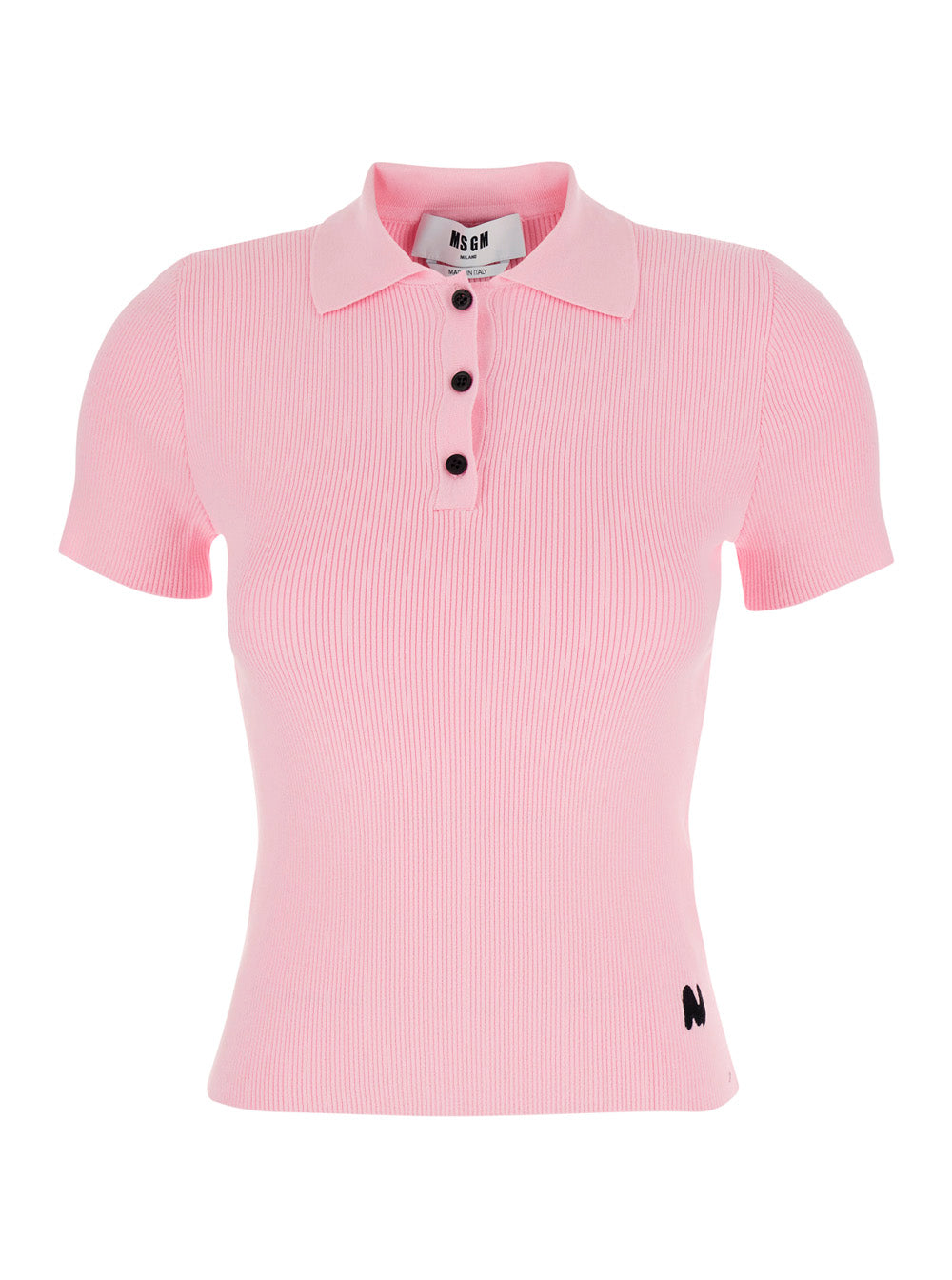 Pink Dress-Sweater With Long Sleeves And Round Neck Viscose For Women Polyester Tshirts Polo Shirts