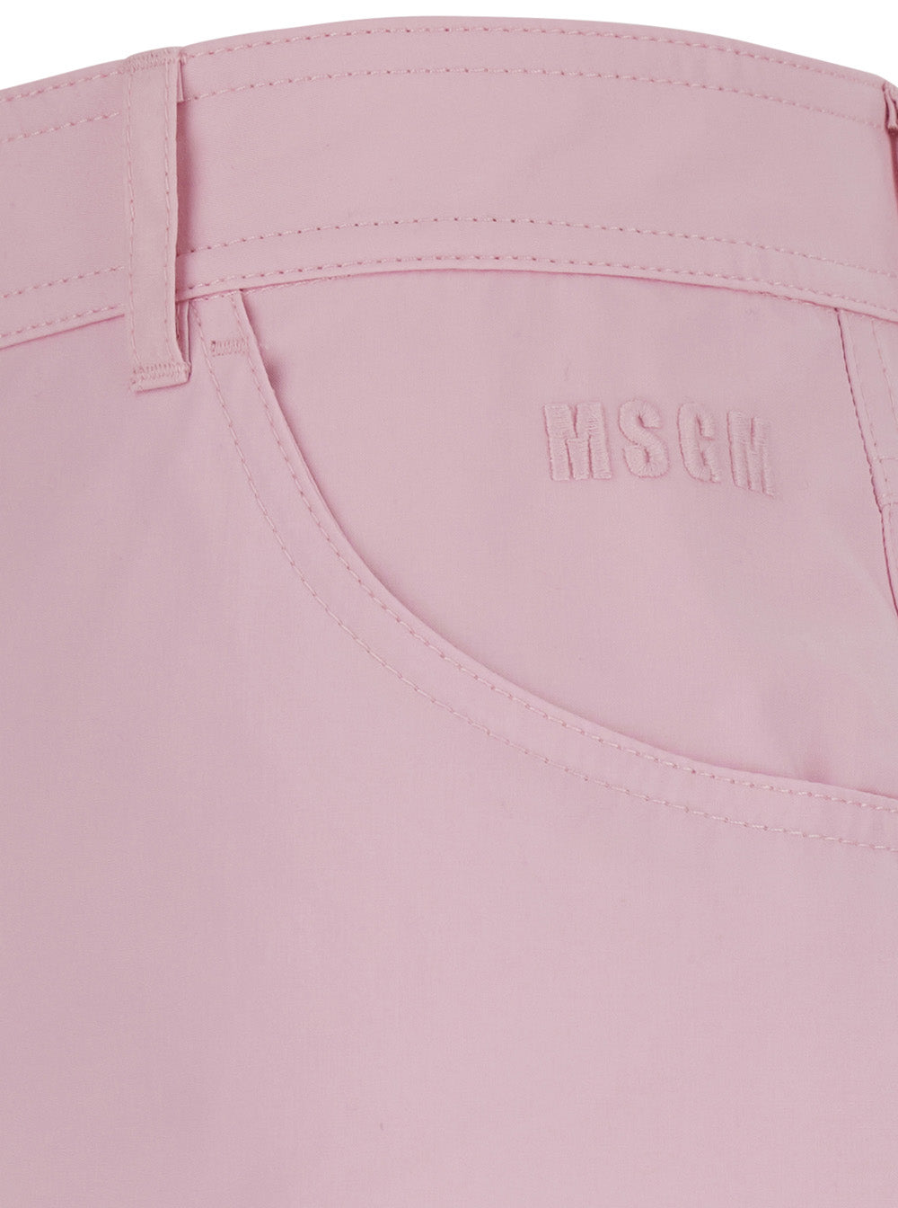 Popeline Pants Pink High-Waisted With Pockets For Men Cotton Trousers