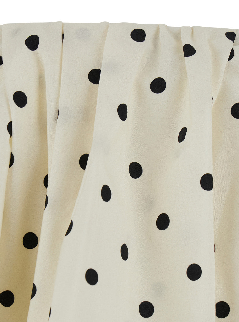 Pois Top White With Polka Dot Details Cotton Women Tops