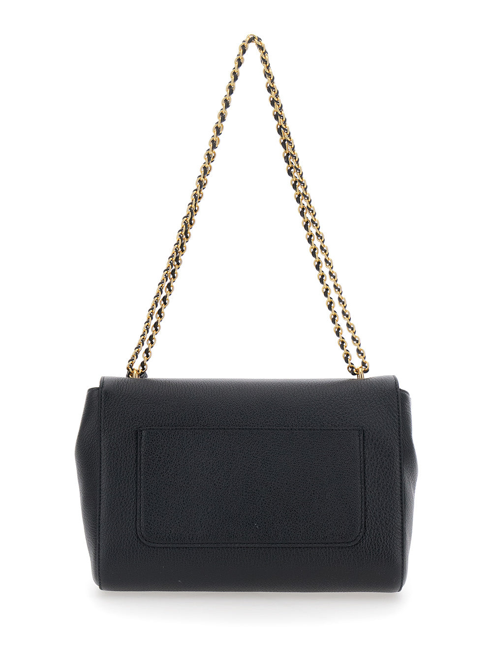 Shoulder Bag MEDIUM LILY with Black Leather Plate for Women Crossbody