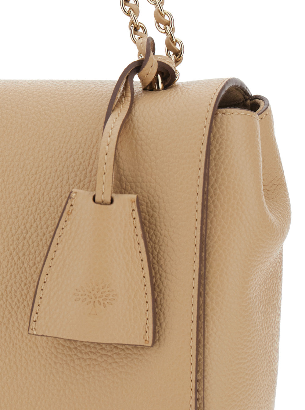 Beige Leather Womens Medium Lily Small Class Grain Shoulder Bag Crossbody
