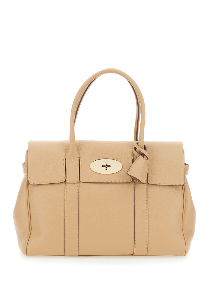 Beige Leather Bayswater Handbag Hand Bags