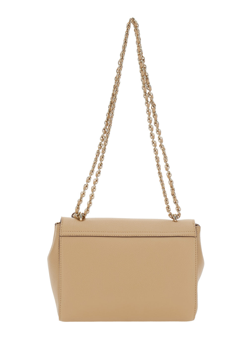 LILY SMALL CLASSIC GRAIN Beige Calf Crossbody Bags