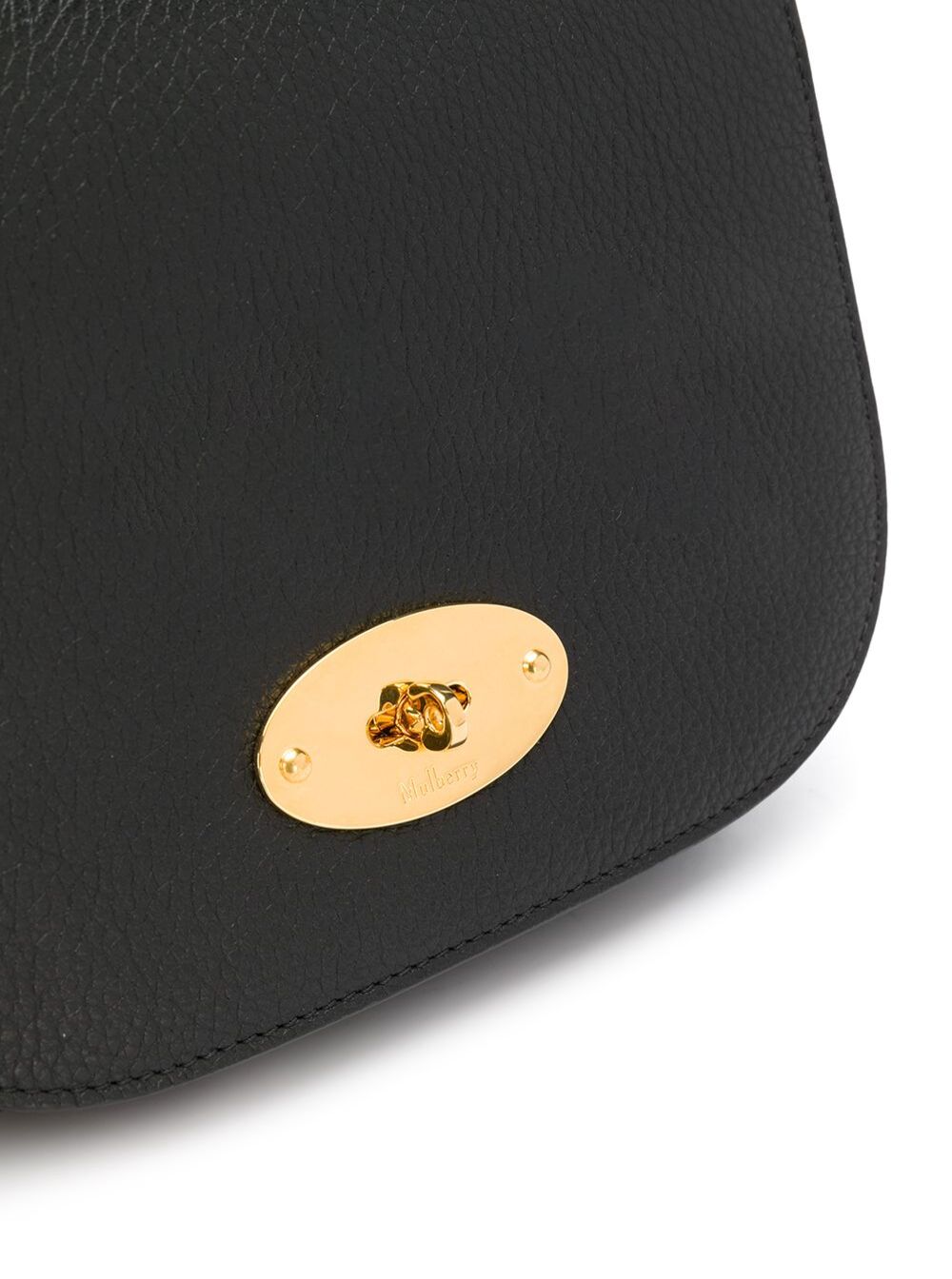 Darley Crossbody Bag with Adjustable and Removable Hammered Leather Strap Black Calf