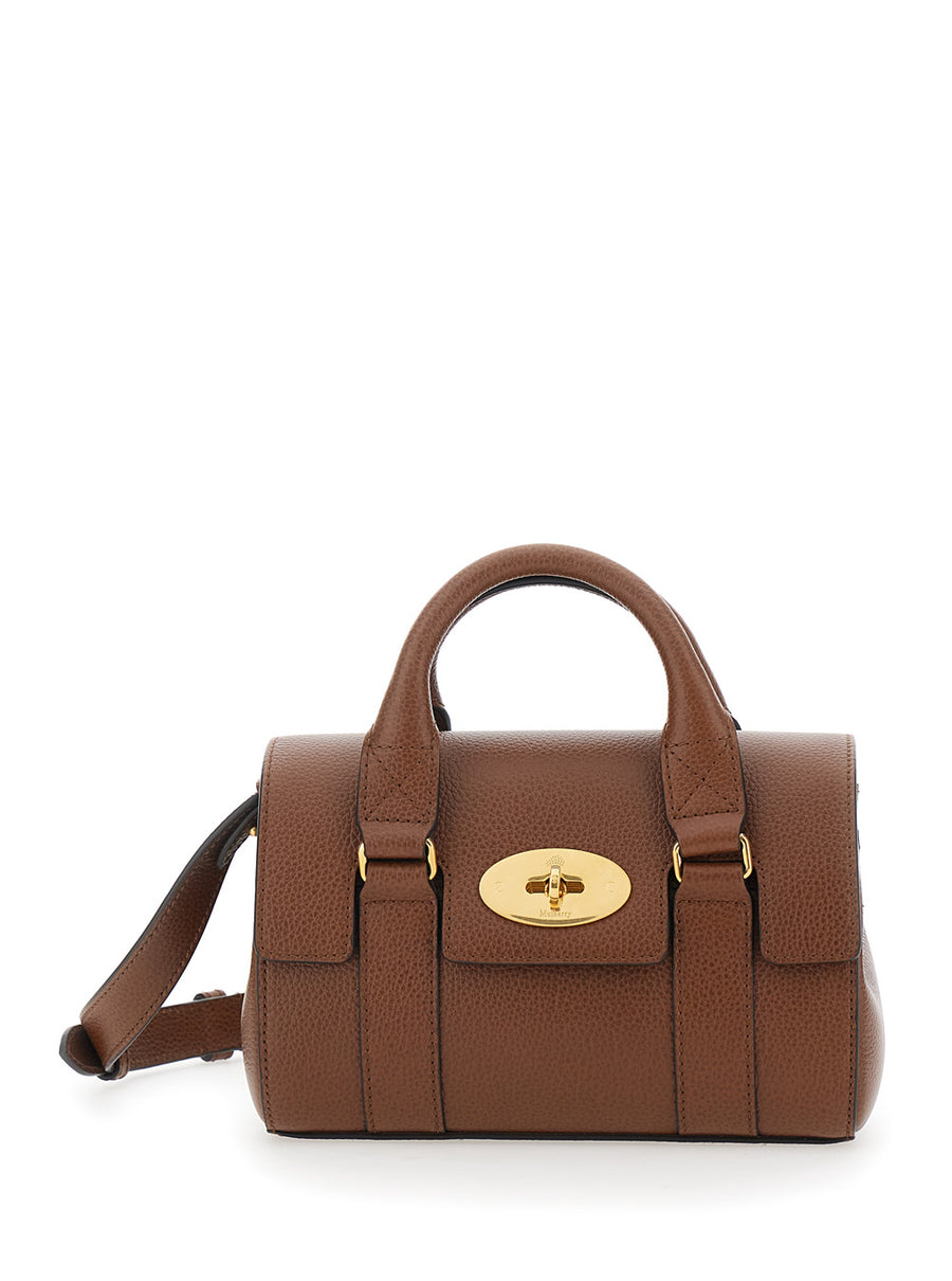 Handbag Bayswater Mini Brown Pebbled Leather Calf Handbags