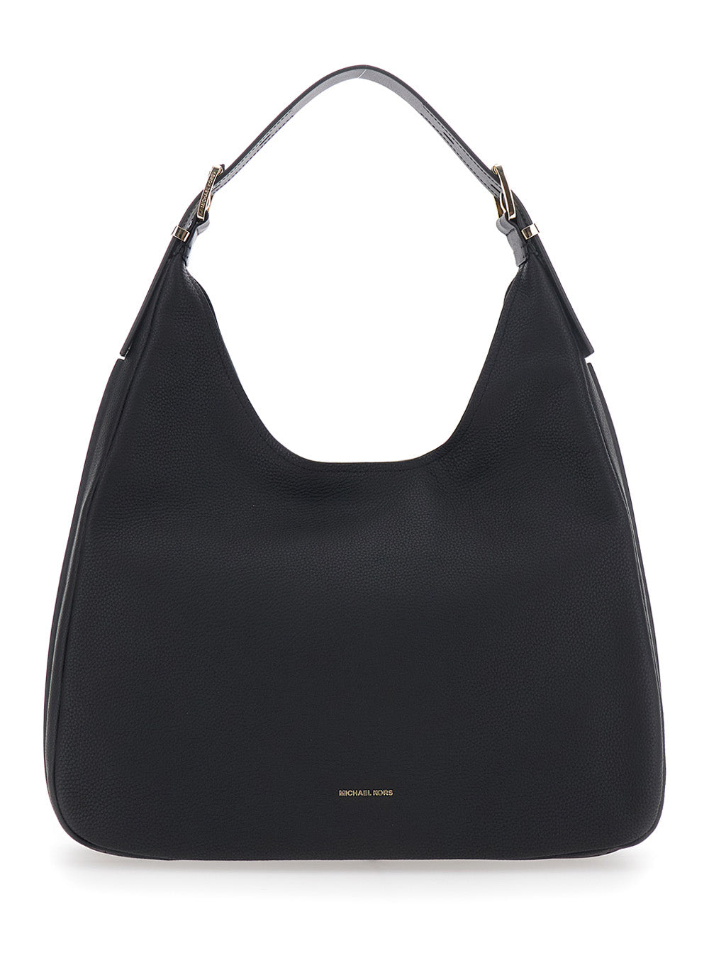 Shoulder Bag Nolita Grande with Logo Lettering on the Front in Black Leather for Women Cow