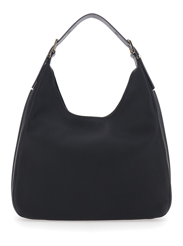 Shoulder Bag Nolita Grande with Logo Lettering on the Front in Black Leather for Women Cow
