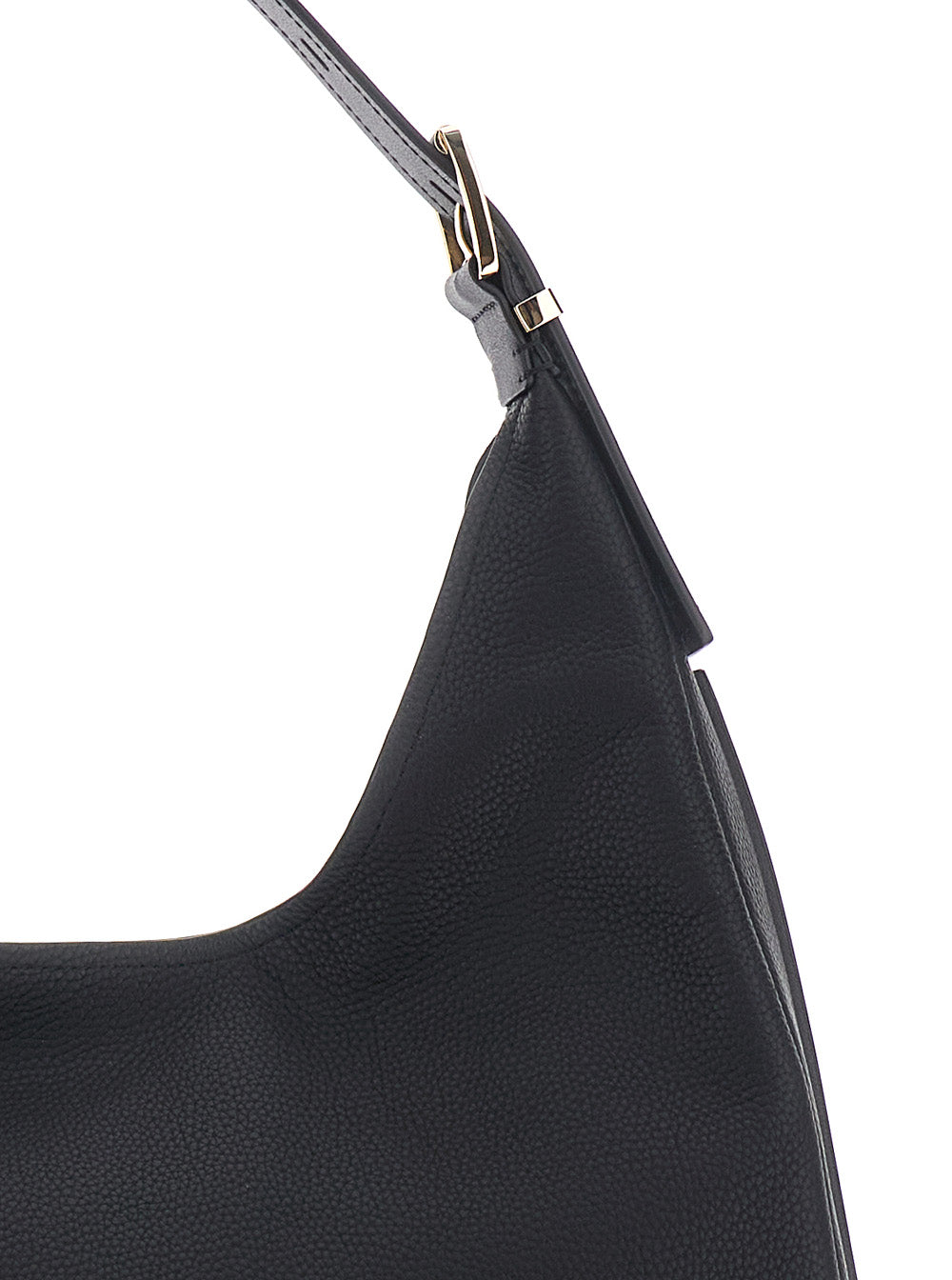 Shoulder Bag Nolita Grande with Logo Lettering on the Front in Black Leather for Women Cow