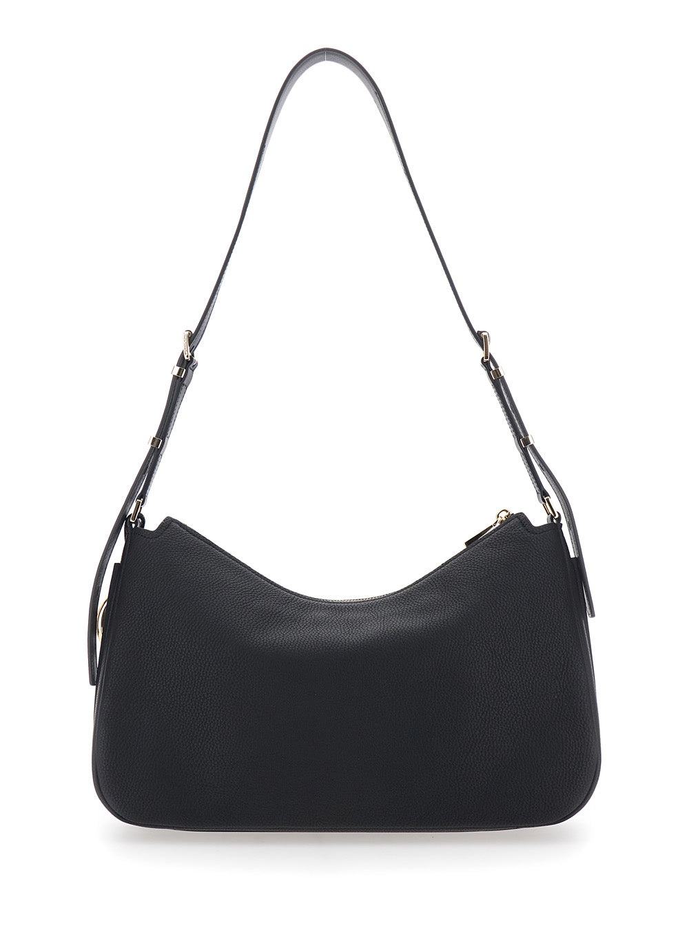 Shoulder Bag Nolita Medium with Logo Charm and Adjustable Black Leather Strap for Women Cow
