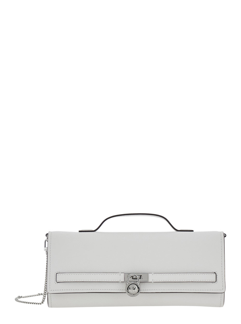 Handbag Md Ew Th Clutch with leather logo detail White Women Cow Hand Bags